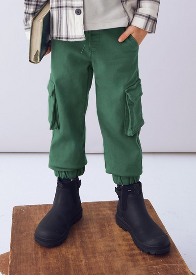 Boy Soft Cargo Pants - Spruce