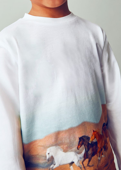 Boy Printed T-Shirt - Horses