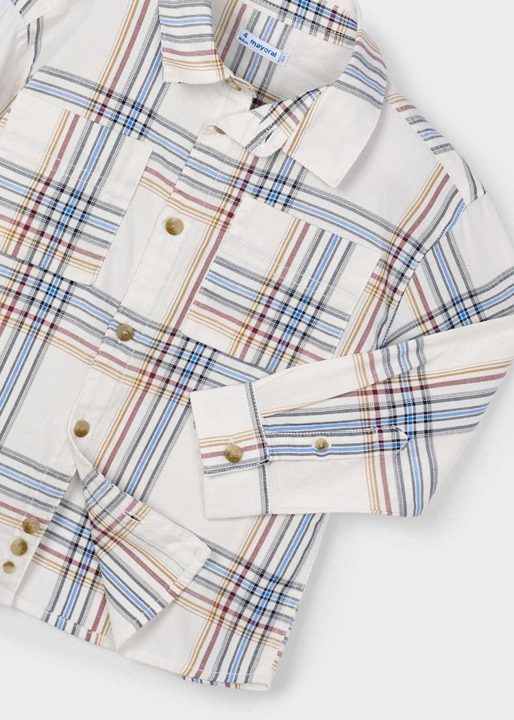 Boy Plaid Shirt - Cereal