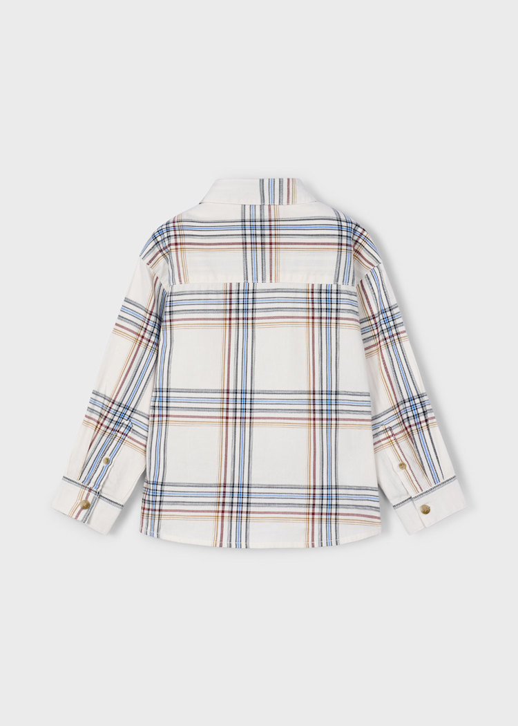 Boy Plaid Shirt - Cereal