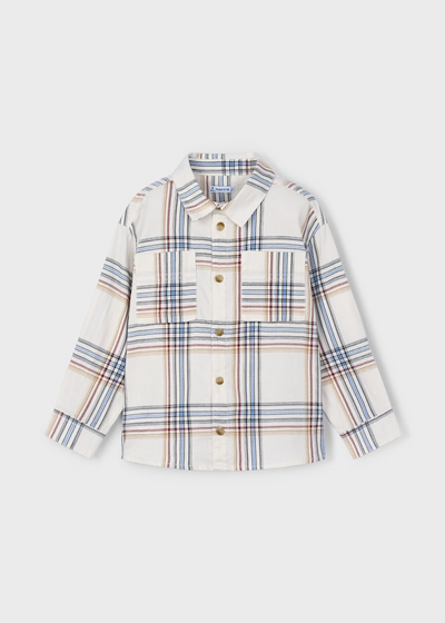 Boy Plaid Shirt - Cereal