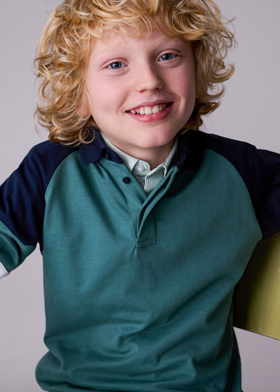 Boy Polo Shirt - Pine