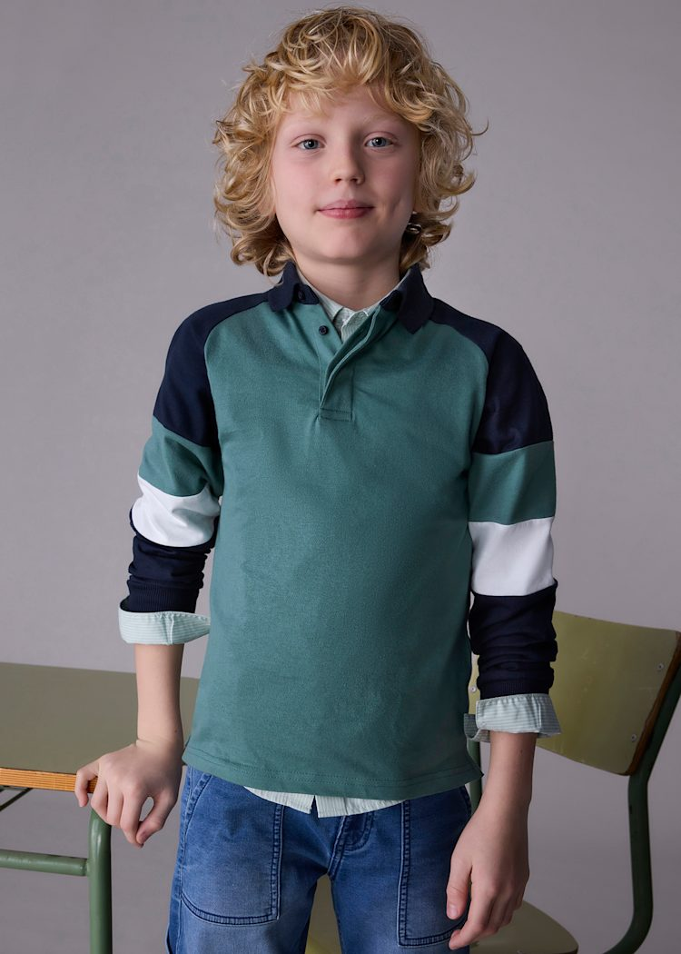 Boy Polo Shirt - Pine