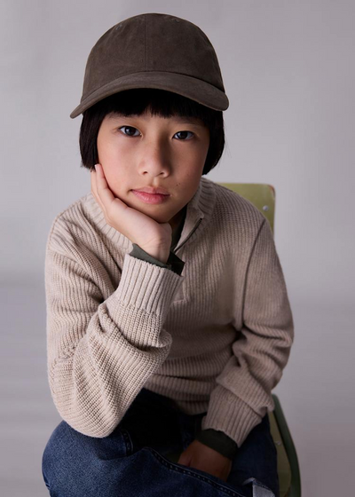 Boy Quarter Zip Sweater - Chai