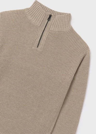 Boy Quarter Zip Sweater - Chai