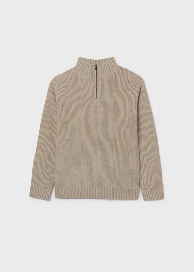 Boy Quarter Zip Sweater - Chai