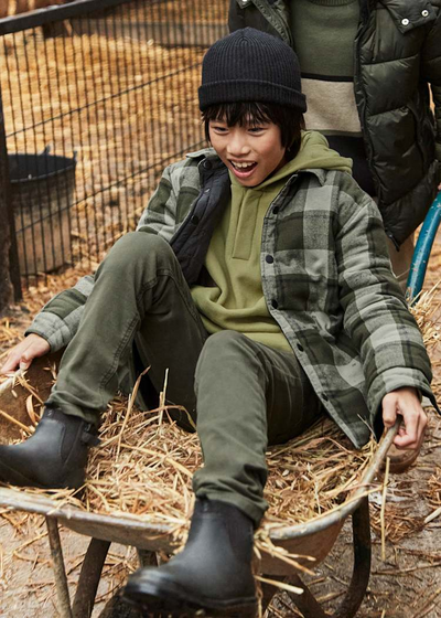 Boy Slim Fit Pants - Olive