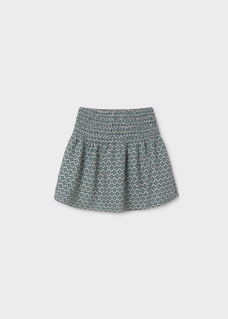 Girl Printed Skirt - Eucalyptus