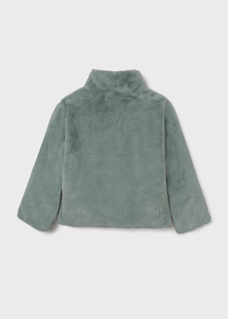 Girl Faux Fur Coat - Jade