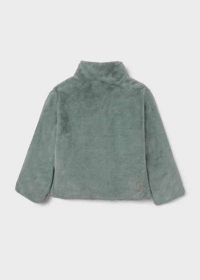 Girl Faux Fur Coat - Jade