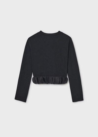 Girl T-shirt with Petal Details