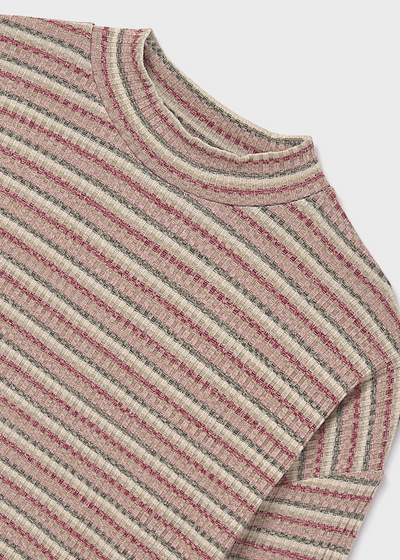 Girl Mock Neck Sweater - Blush
