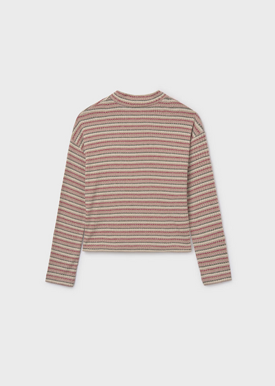 Girl Mock Neck Sweater - Blush