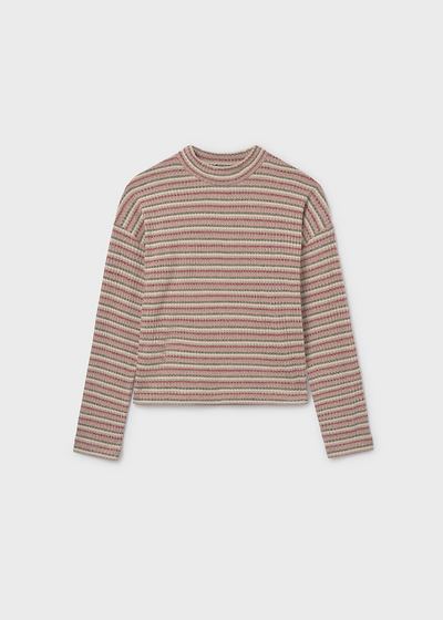 Girl Mock Neck Sweater - Blush