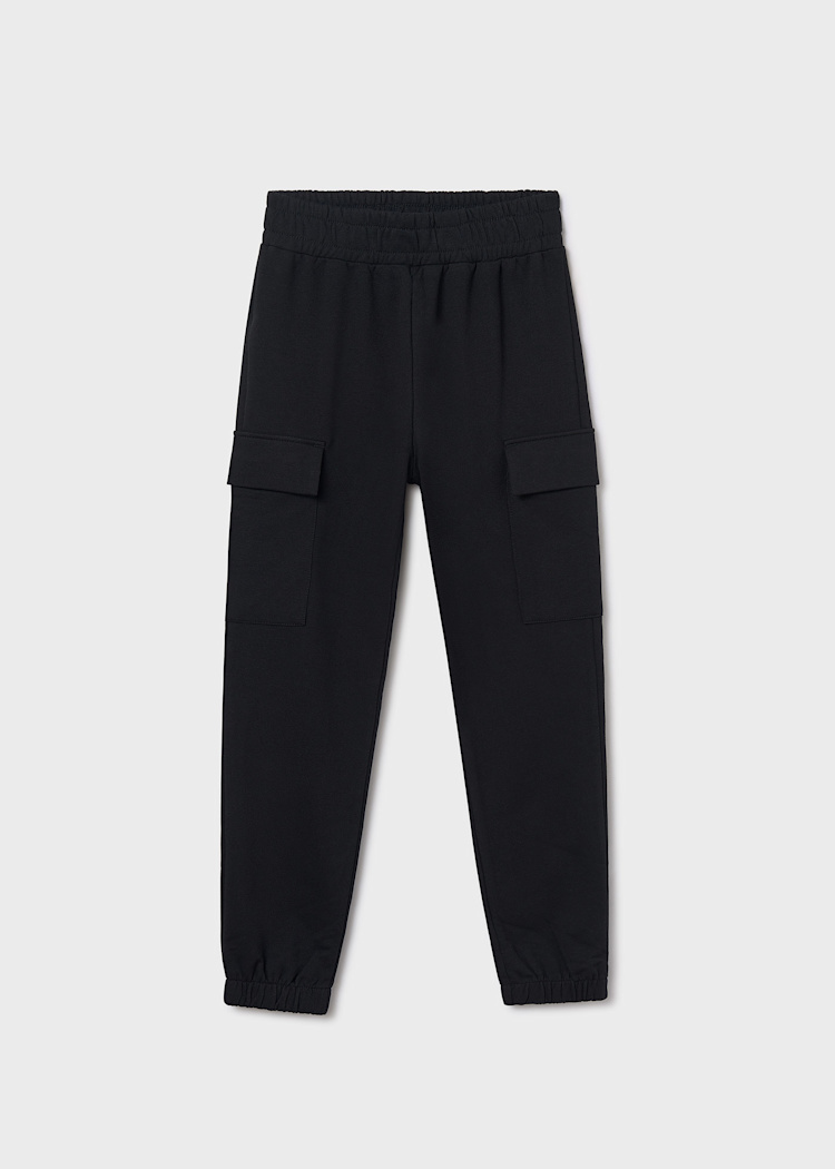 Girl Cargo Joggers - Black