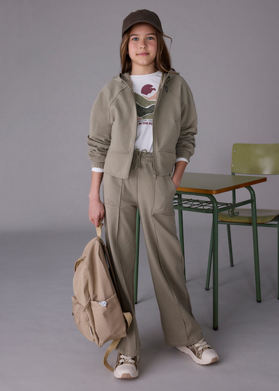 Girl Flare Pants - Olive