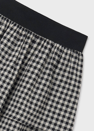 Girl Ruffled Skirt - Check
