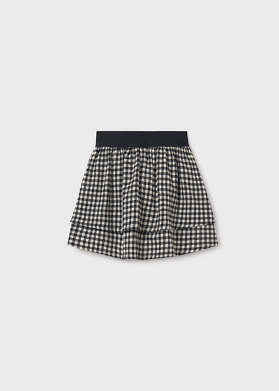 Girl Ruffled Skirt - Check
