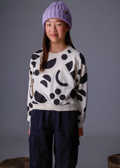 Girl Printed Sweatshirt - Macchiato