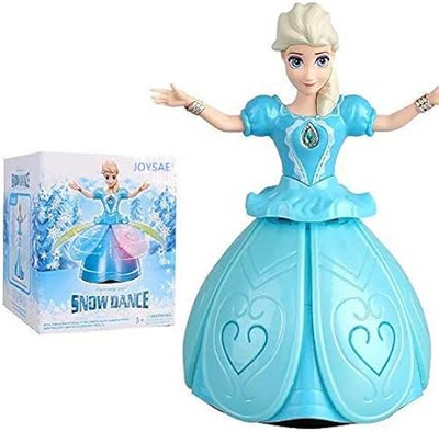 Princess Doll for Girls: Snow Dance, Flashing & Singing Toy
