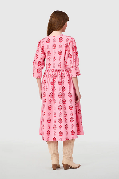 Ingrid Dress, Scarlet Blossom