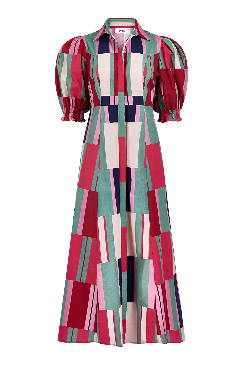 Rosie Shirtdress, Woodland Stripes