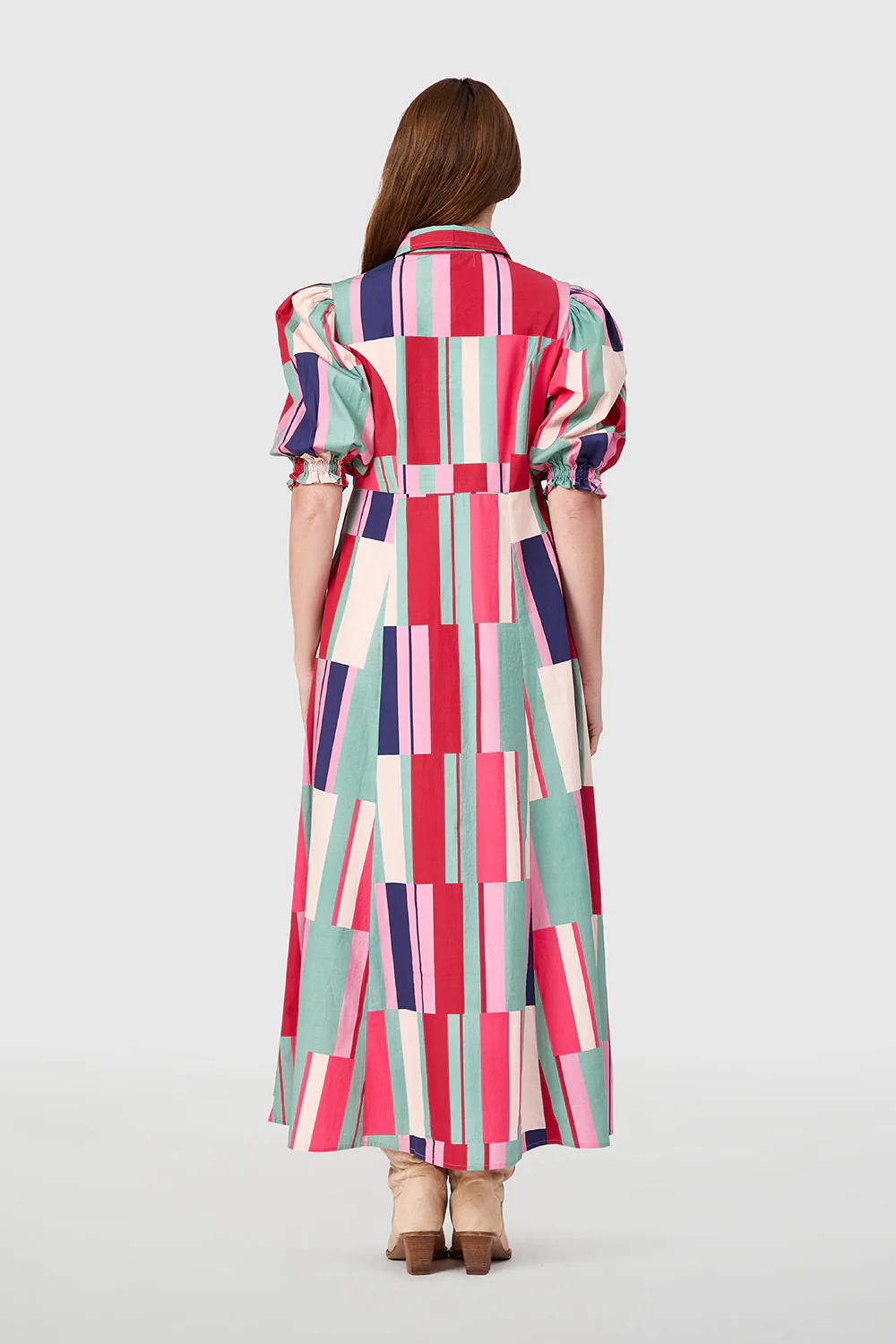Rosie Shirtdress, Woodland Stripes