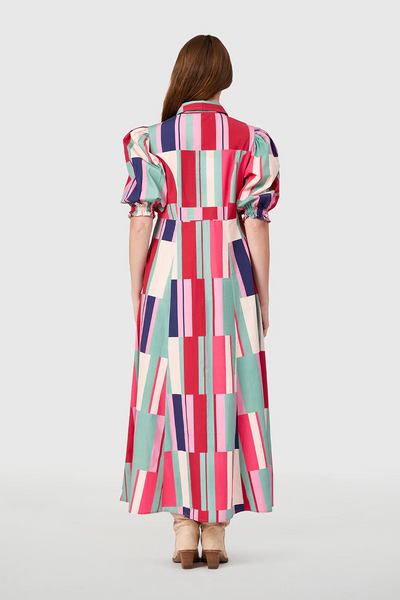 Rosie Shirtdress, Woodland Stripes