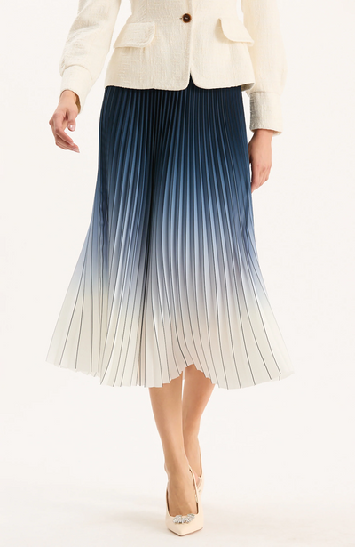 Cara Ombré Pleated Skirt