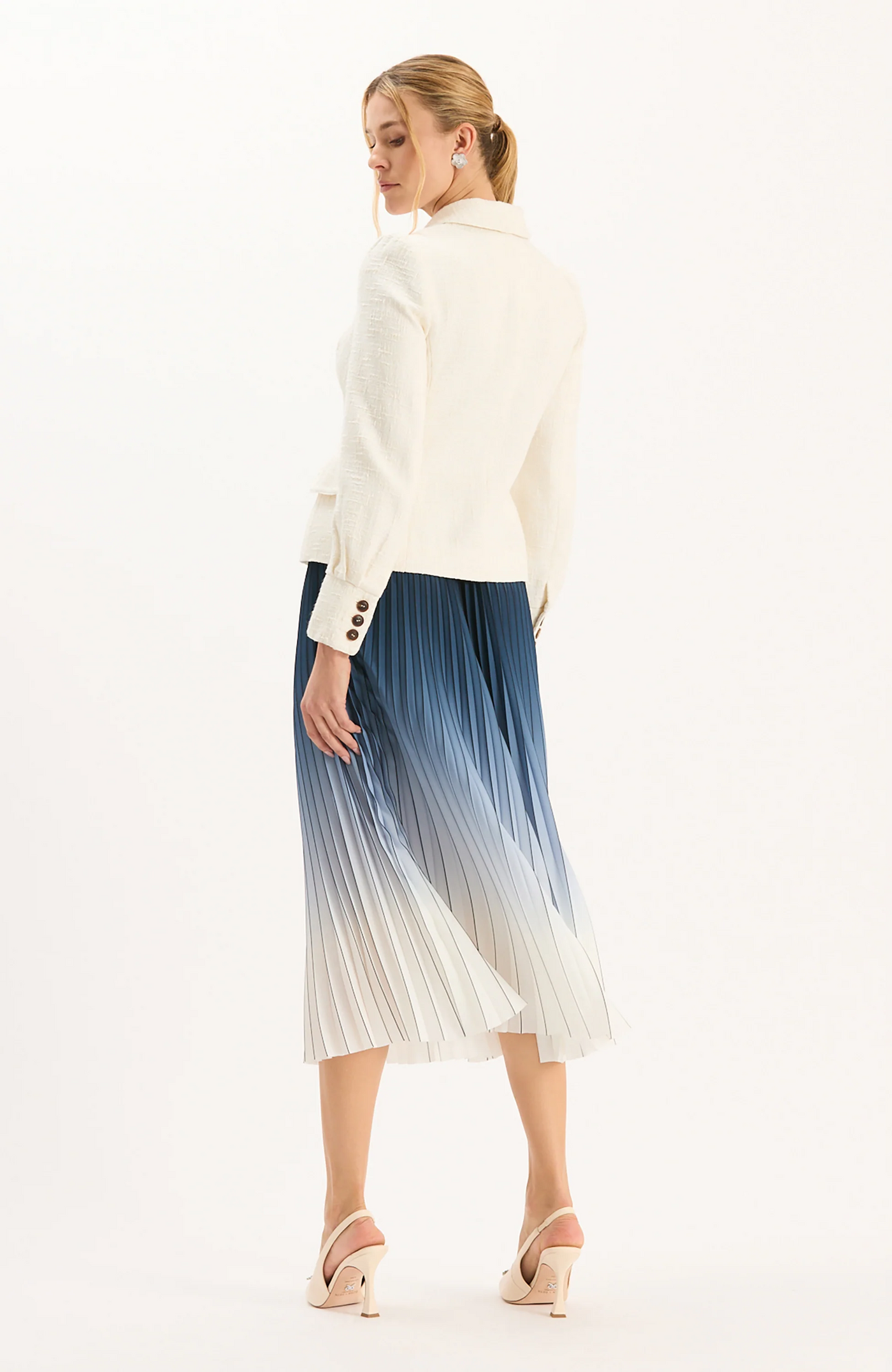 Cara Ombré Pleated Skirt