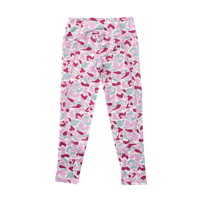Girls Athletic Legging in Orchid Purple Camo