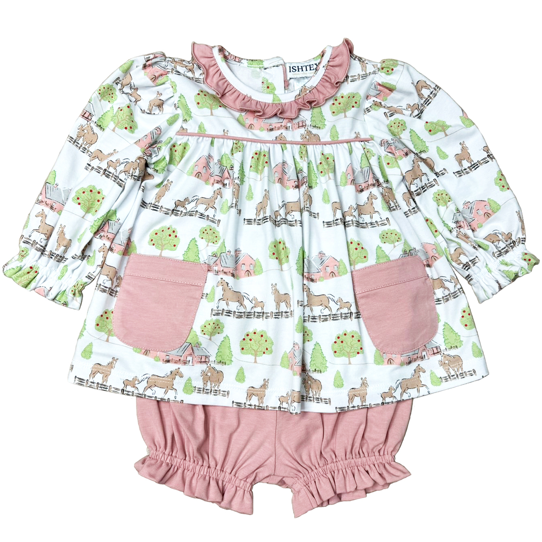 HORSE AND FOAL BLOOMERS SET