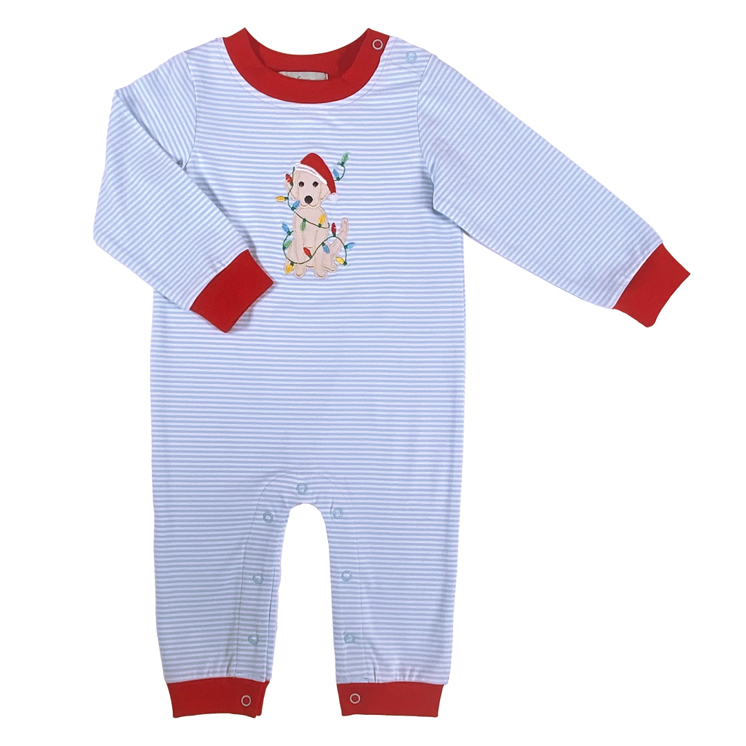 XMAS LIGHTS BOY'S ROMPER