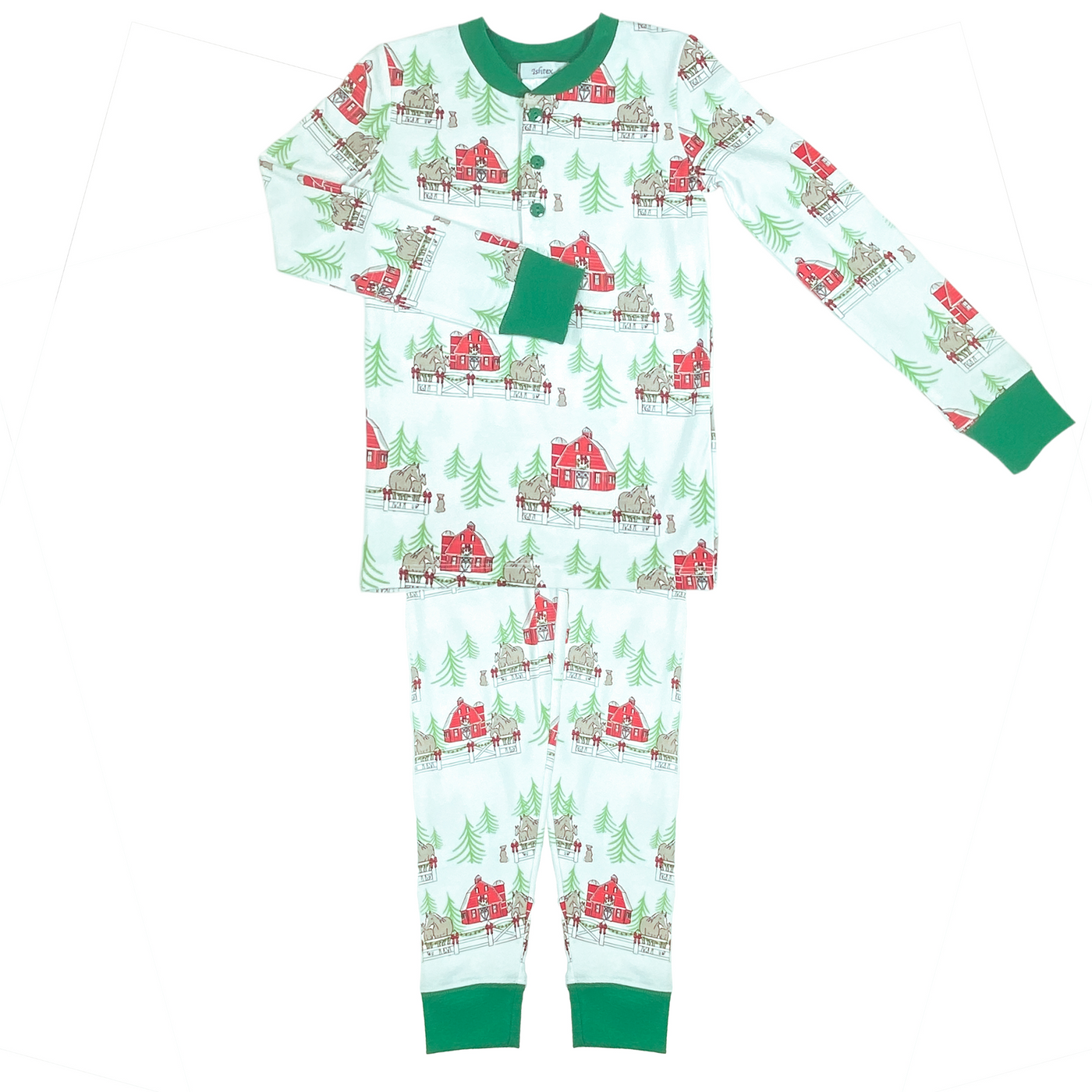 CHRISTMAS FARM BOY'S PJ SET