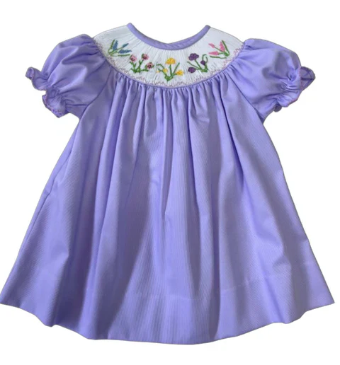 open lace back dress Best Dressed Child by Lulu Bebe Girls Dana Pleat Dress - Embroidered  Nutcracker Ballet main image 1