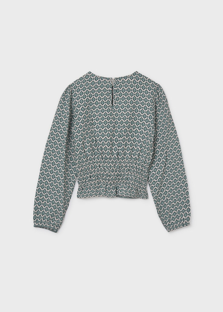 Girl Printed Top - Eucalyptus