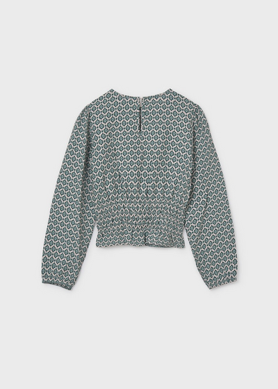 Girl Printed Top - Eucalyptus