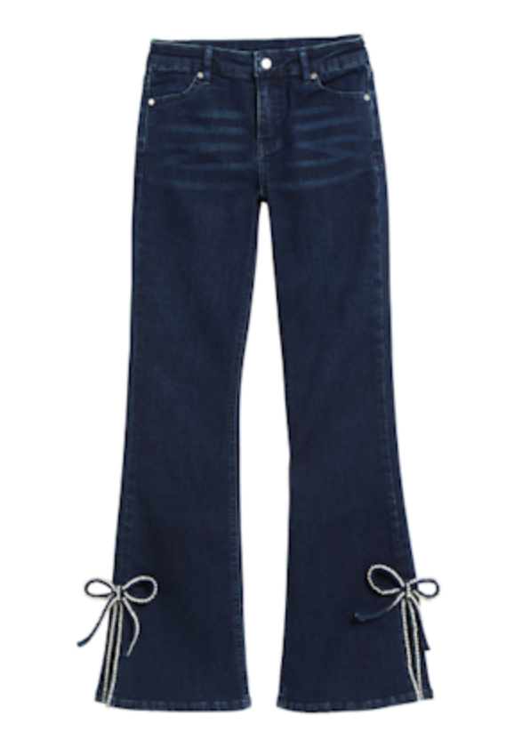 Rhinestone Bow Flare Jeans (Girl's Size)