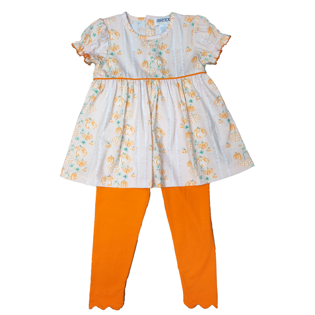 PUMPKIN GIRL'S LEGGINGS SET