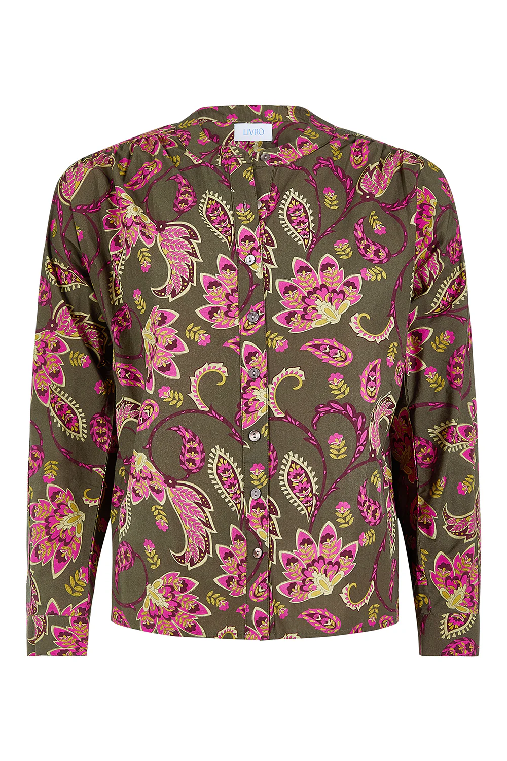 Bradley Shirt, Raspberry Garden