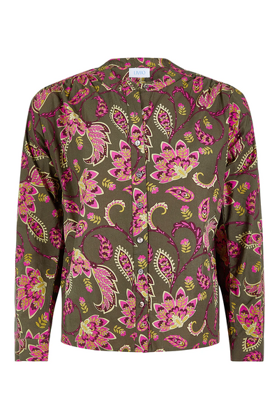 Bradley Shirt, Raspberry Garden