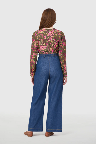 Bradley Shirt, Raspberry Garden