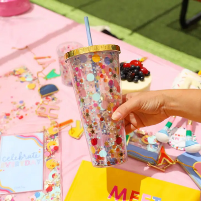 Celebrate Every Day Confetti Tumbler