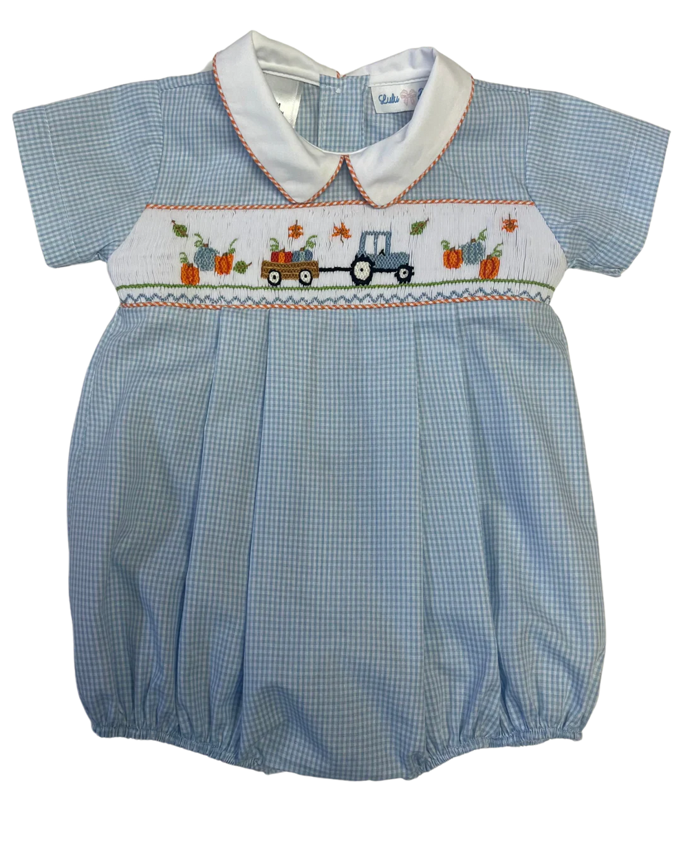 Blake Pumpkin Smocked Bubble