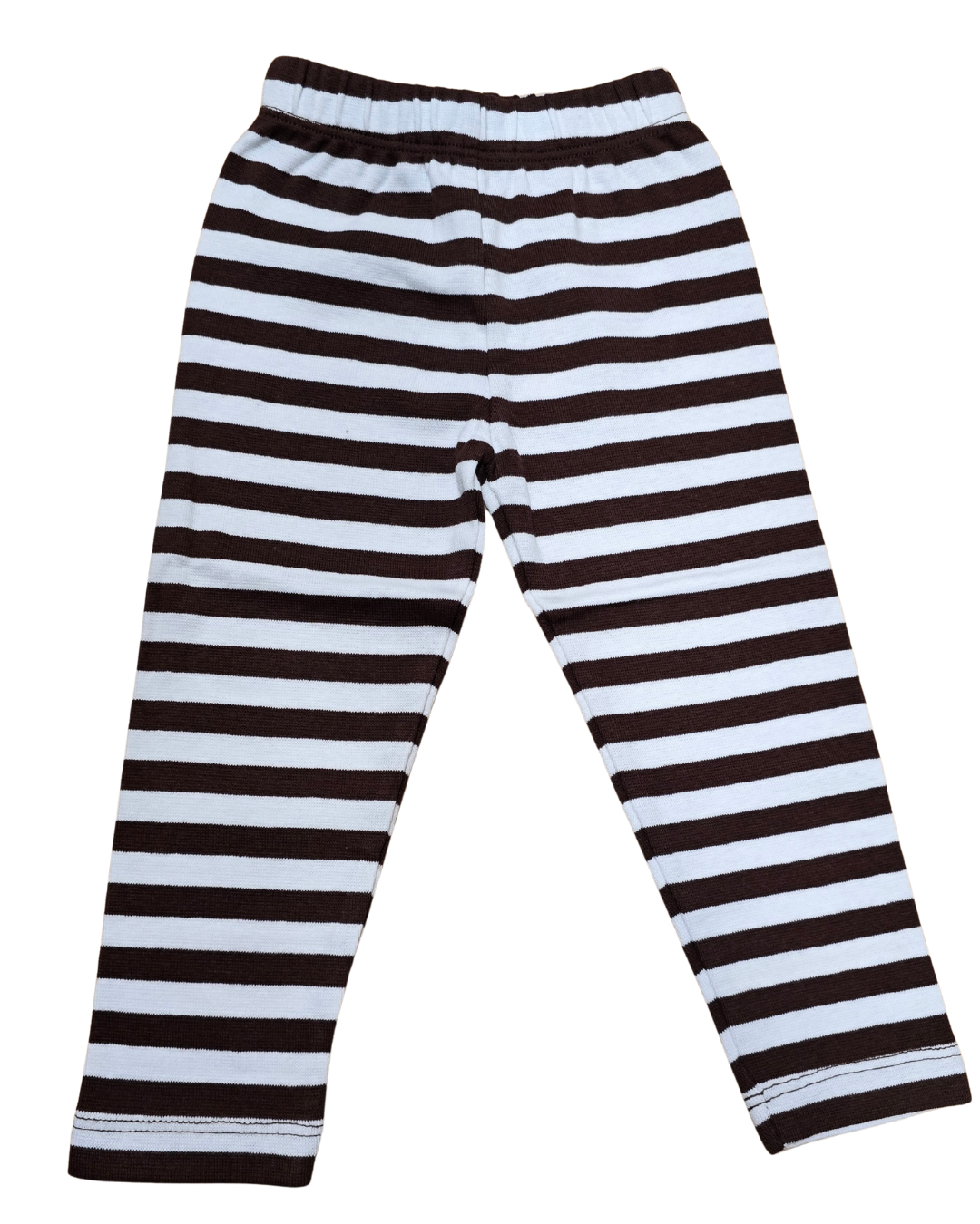 Brown & White Stripe Legging