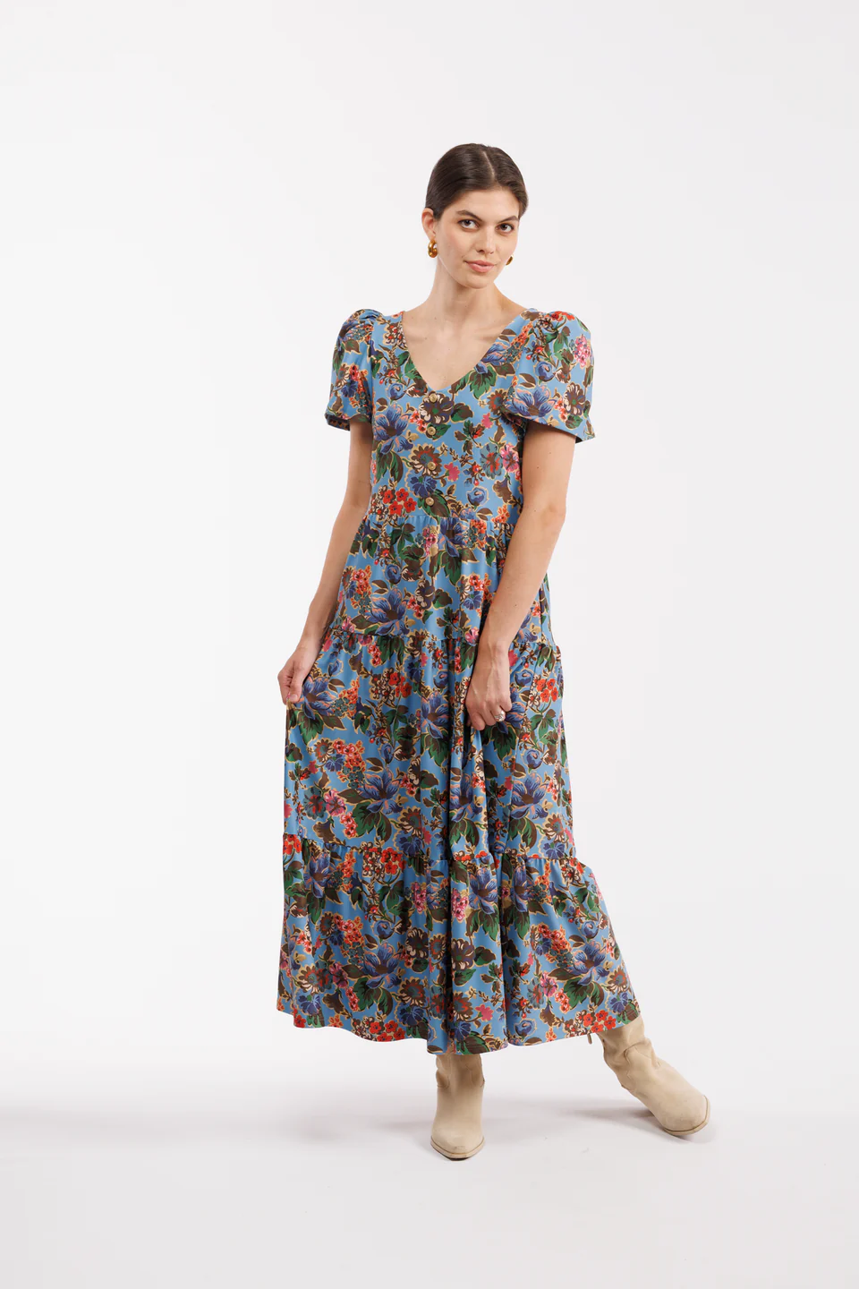 The Agatha Dress - Antique Petals