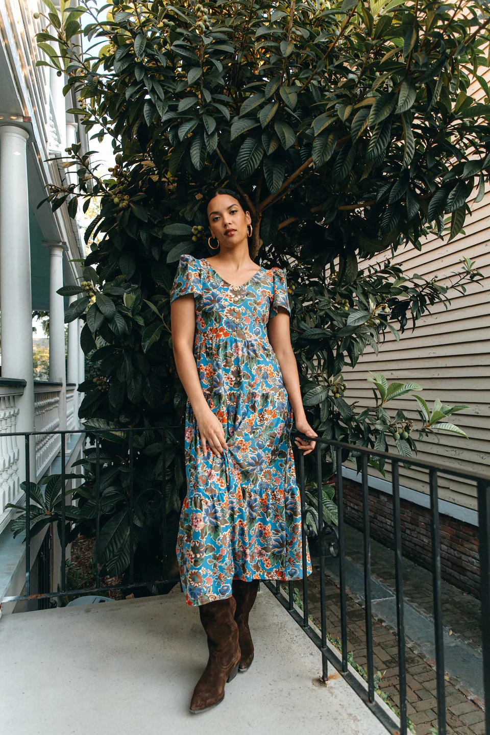 The Agatha Dress - Antique Petals