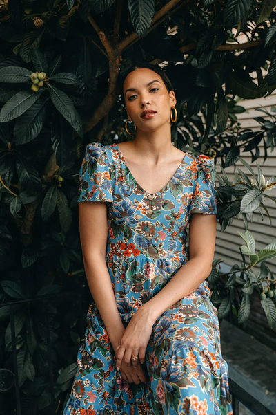The Agatha Dress - Antique Petals