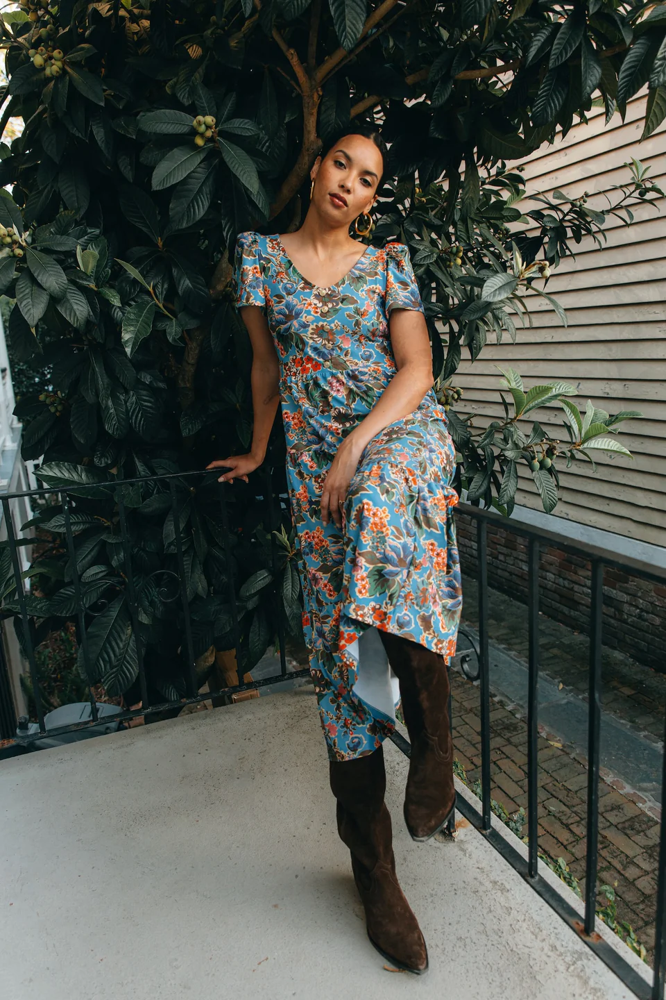 The Agatha Dress - Antique Petals
