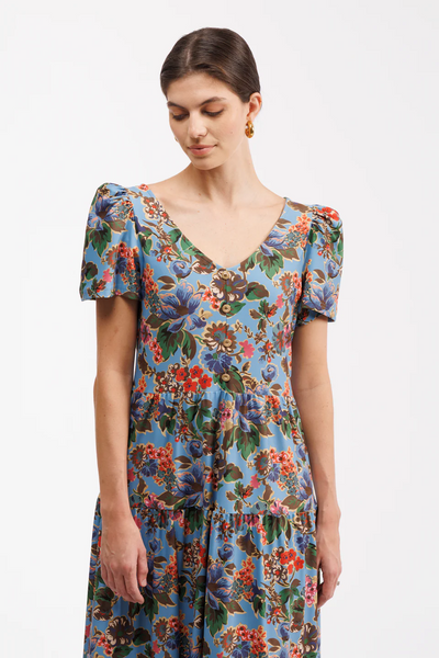 The Agatha Dress - Antique Petals